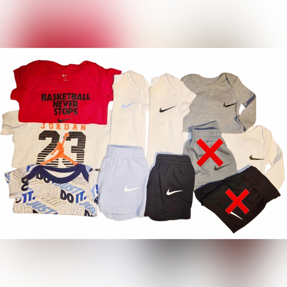 NIKE Baby Boy Bundle 11PC - Size Newborn - 3 Months